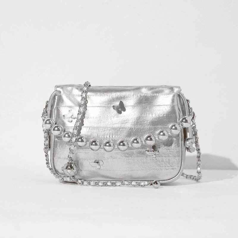 

Нишевый дизайн, модная и стильная сумка через плечо с рисунком бабочки и угря, модная, универсальная и простая, летняя