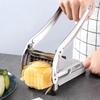 Coupe-frites en acier inoxydable - Trancheuse à pommes de terre manuelle pour usage domestique - Coupe-légumes multifonctionnel pour concombre, carotte