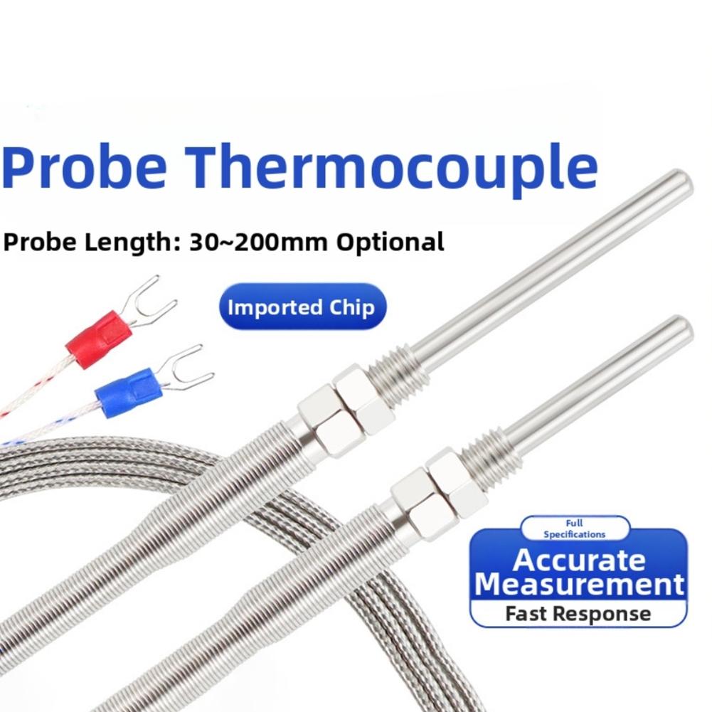 KType Thermocouple Probe Stainless Steel for Accurate and Quick Temperature Readings In Plastic Machinery Systems