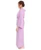 KYOETSU Cool Pass Summer Wear with Collar Size Women's Two-Piece Undershirt, Washable, (Compatible Stiffeners, Wisteria, L)