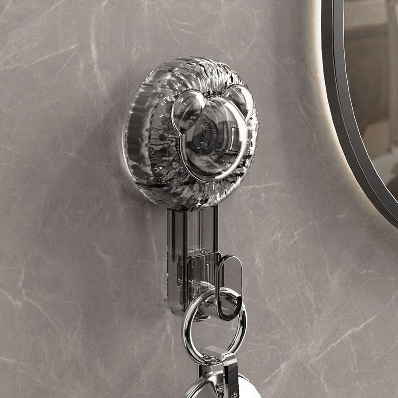 Home Multifunctional Non Perforated Water Ripple Suction Cup Hook, Bathroom Towel Hook, Living Room Entrance Key Hook