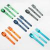 3pcs Magnetic Aluminum Cutlery Set - Travel Picnic Camping Cutlery Set Including Steak Knife, Spoon, Salad Fork