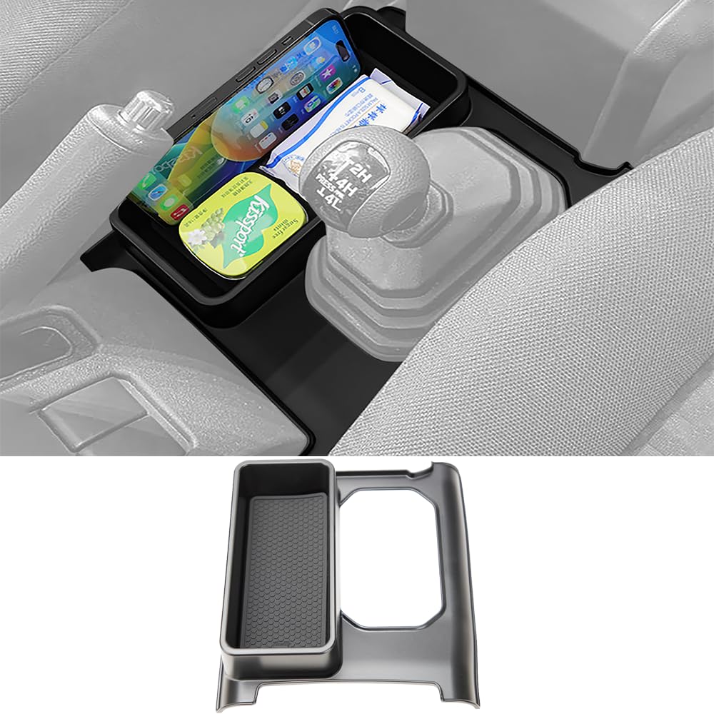YOCTM Console Box for Suzuki Sierra Nomad JC74 FC Automatic Console Shift Lever Storage Tray with Rubber Interior Parts and Accessories Jimny, JB74,