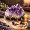 New design sense crystal natural stone pendant earrings earrings Seiko earrings femininity commuter accessories