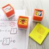 of Face Blue Mini Stamp Penetrating Stamp tried Original Logo Sticker [Set 3] Child's [Thank you_I it_Laughing] +