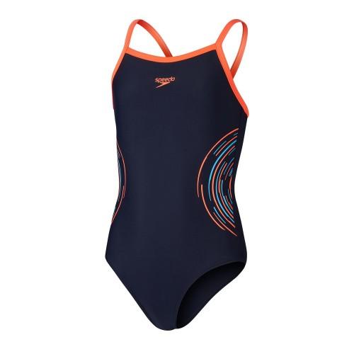 Speedo Girls Muscleback Thin Strap One Piece Swimsuit