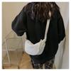 Women's New Shoulder Crossbody Dumpling Bag Large Capacity Tote Bag Solid Color Casual Versatile Nylon Fabric Bag Trendy