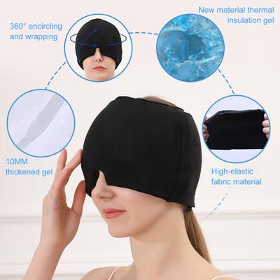 Cold/Hot Therapy Head Wrap Migraine Relief Ice Cap with Adjustable Eye Masque Reusable Headache