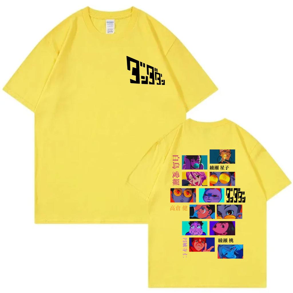 Dandadan Japanese Anime Tshirt Unisex Unisex Clothing Fashion Cartoon Short Sleeve Tshirts High Quality Cotton Oversized T Shirts