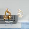 Abstract Thinker Figurine Ornament Statue Decoration for Tabletop Living Room Shelf Office Bookshelf