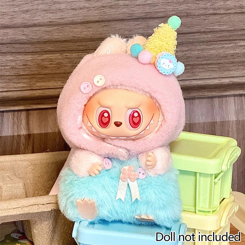 

Для 17см куклы Лабубу Одежда Модная одежда Комбинезоны Одежда для кукол Подходящее по цвету платье Аксессуары для кукол Милое украшение Маленькая одежда 06#