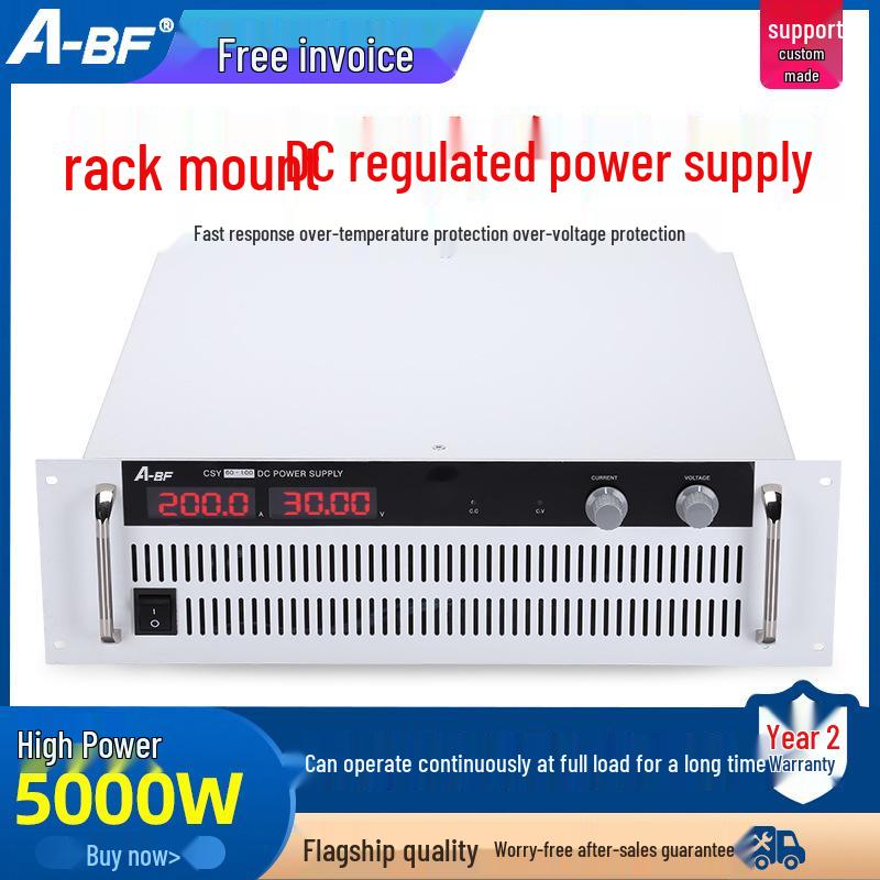 High Power Adjustable DC Regulated Switching Power Supply, 30V-500V, 15-500A, Constant Current.