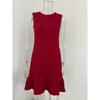 Women's Summer Sleeveless Lace-up Solid Color Casual Dress