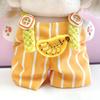 Banana-shaped hat and overalls set for 10cm plush toy, kigurumi accessories, otaku activities, doll mascot, kpopdoll costume [Used]