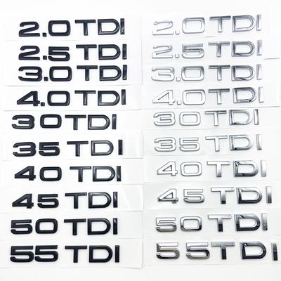 Applicare a Emblema per A1 A3 A4 A5 A6 A7 A8 Q2 Q3 Q5 Q7 Adesivo per Bagagliaio Auto 1.9 2.0TDI 2.5TDI 3.0TDI 35TDI 40TDI 45TDI 50TDI