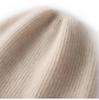 Women's Color Block Cashmere Knit Hat - Warm, Thick, Ear Protection for Outdoors