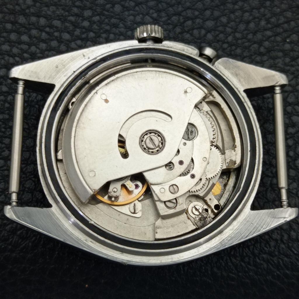 AUTOMATIC VINTAGE RICOH R31 JAPAN MENS SILVER COLOR DIAL WATCH A701953-5 R207-a701953