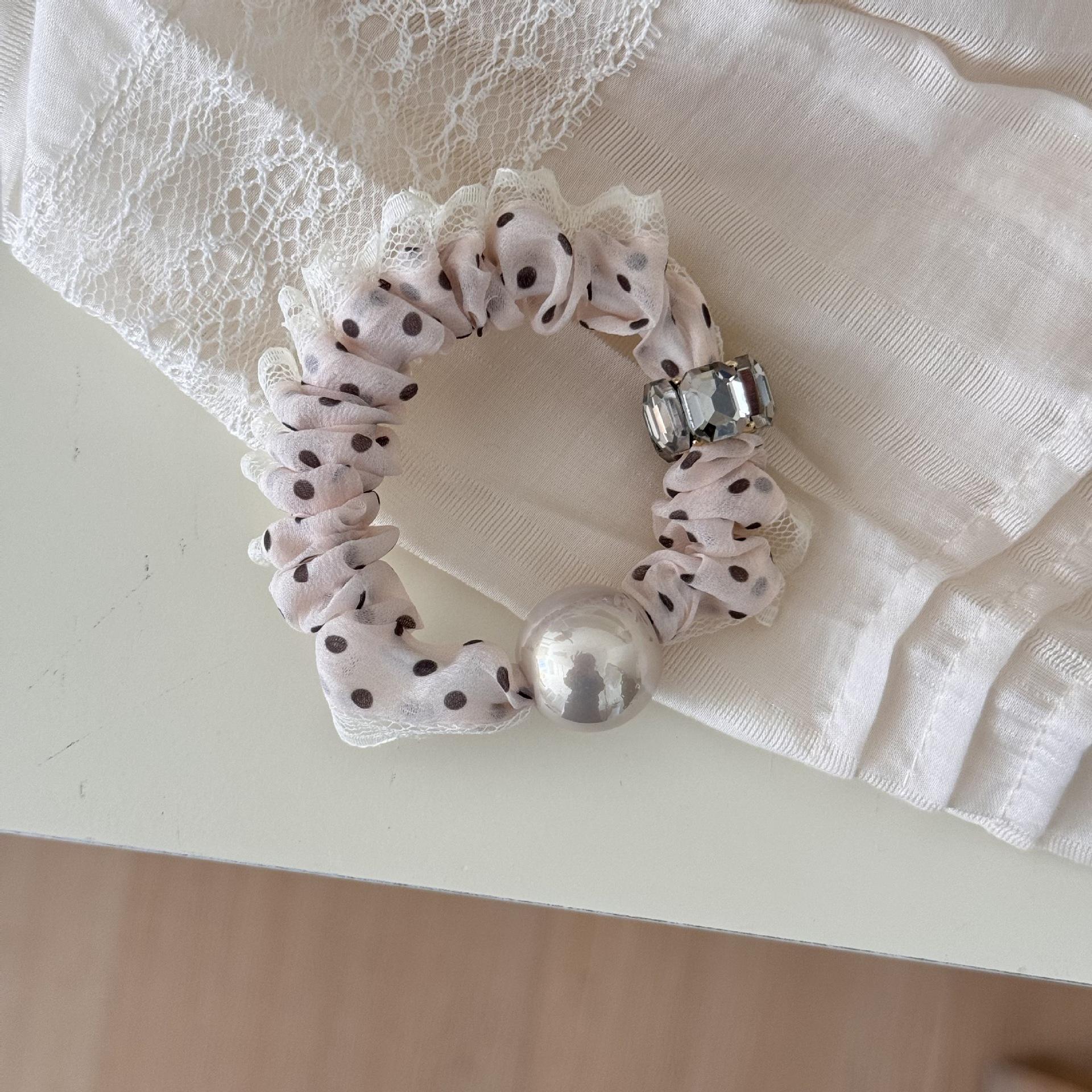 

Эластичная резинка для волос, аксессуары для девочек, женщин, корейская резинка-скранчи, стразы, головной убор, фасинатор, жемчуг, модный, новый