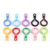 5pcs/Lot Colorful Plastic Lobster Clasp Lamp Shape Lobster Buckle Hooks for Jewelry Making Keychain Key Rings Accessories