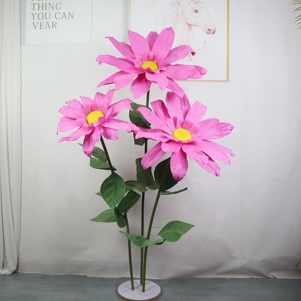 Neue 50 cm künstliche Gänseblümchen wasserdicht große simulierte Blume mehrfarbige gefälschte Blumen Hochzeitsdekoration