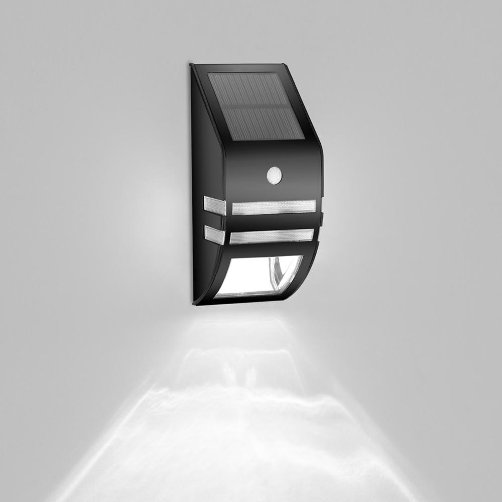 

DS-SL2 Trapezoidal Solar Wall Light Waterproof PIR Motion Sensor Garden LED Light B