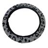 Warm&Cozy Car Steer Wheel Protector Leopard Heart Print Winter Teering Wheel Cover  Women Men