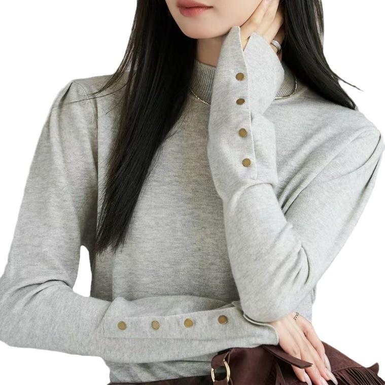 Women's Chic High-Neck Sweater - Autumn/Winter 2024 Collection