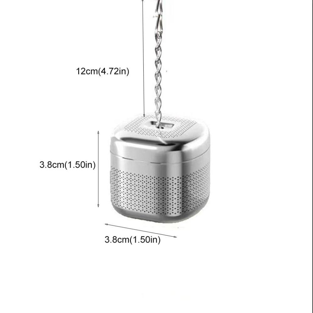 2 Set Stainless Steel Square Tea Infuser Ball Tea Strainer Teaware Tea Filter  Cooking