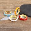 Nidin High Quality Enamel Dripping Oil Candy Colors Open Adjustable Ring Women Girls Fashion Boho Style Jewelry Friendship Gift