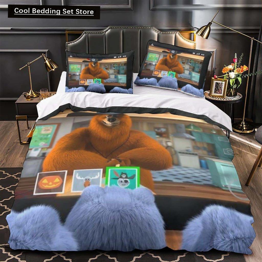 3D Printed Anime Grizzy and the Lemmings Bedding Set Single Twin Full Queen King Size Bed Set Adult Kid Bedroom Duvet Cover Sets