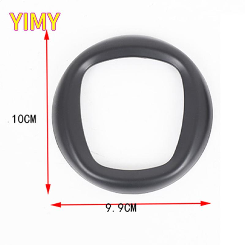ABS Plastic Matte Black Car Front Grille Cover Emblem Rear Trunk Decal  Protective Cover Suitable for Fiat Panda 2016 +