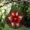 10 Inch Bohemian Wind Chime with 360 Degree Rotating Hook Vibrant Floral Design for Spring Summer Balcony Garden Yard Decoration