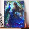 5D Diy Diamond Painting Colorful Fairy Peacock Full Round Square Mosaic Embroidery Cross Embroidery Set Home Decoration Gift