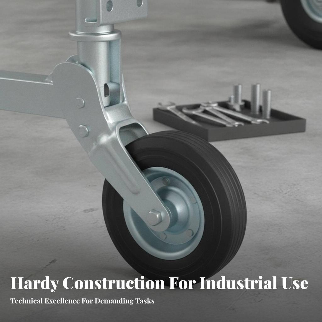 Replacement Wheel with Metal Hub | Round Treaded Profile, Steel Core,
