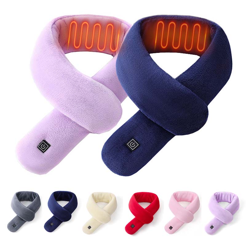 

Шарф с электрическим подогревом, зимняя теплая шаль для шеи, USB-зарядка, универсальный для мужчин и женщин