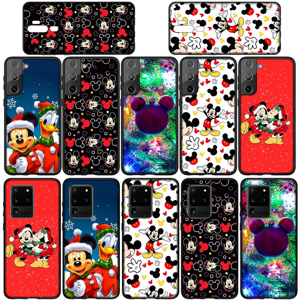 Case for Samsung Galaxy S25 S24 S23 iPhone 16 15 Xiaomi Redmi Note 14 13 12 16E 11 Pro Max OPPO Moto Huawei Anime Merry Christmas Mickey Minnie Cover