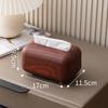Wood Printed Magnetic Tissue Box with Spring Loaded Feature and Non Slip Bottom for Secure Placement In Various Settings