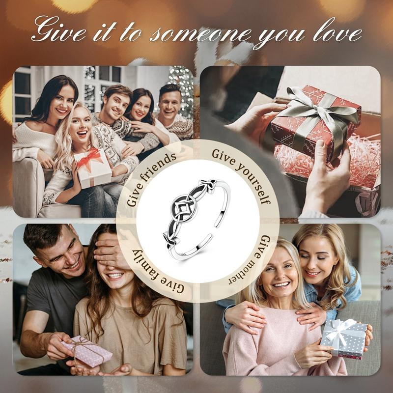 Copper Original Celtic Knot Opening Ring Women'S Anniversary Gift Engagement Rings For Women Mens Jewelry