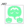 Spooky Night Atmosphere Decor Halloween Glow in The Dark Wall Stickers, Luminous Ghost Hand And Bat Removable PVC Stickers Decals, Horror Theme