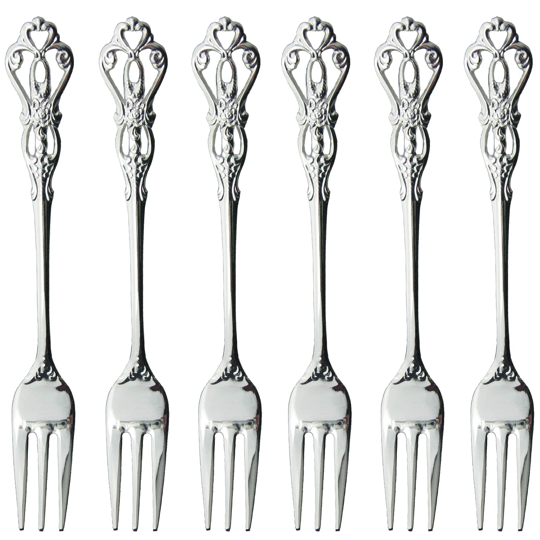 

Nagao Laser Hime Fork Silver Plated Set of 6 Made in Japan 13.2cm серебряный