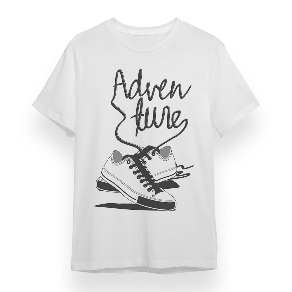 

Men s Plus Size T-shirt With Adventure Awaits Graphic Unisex 100% Cotton Tee USA L