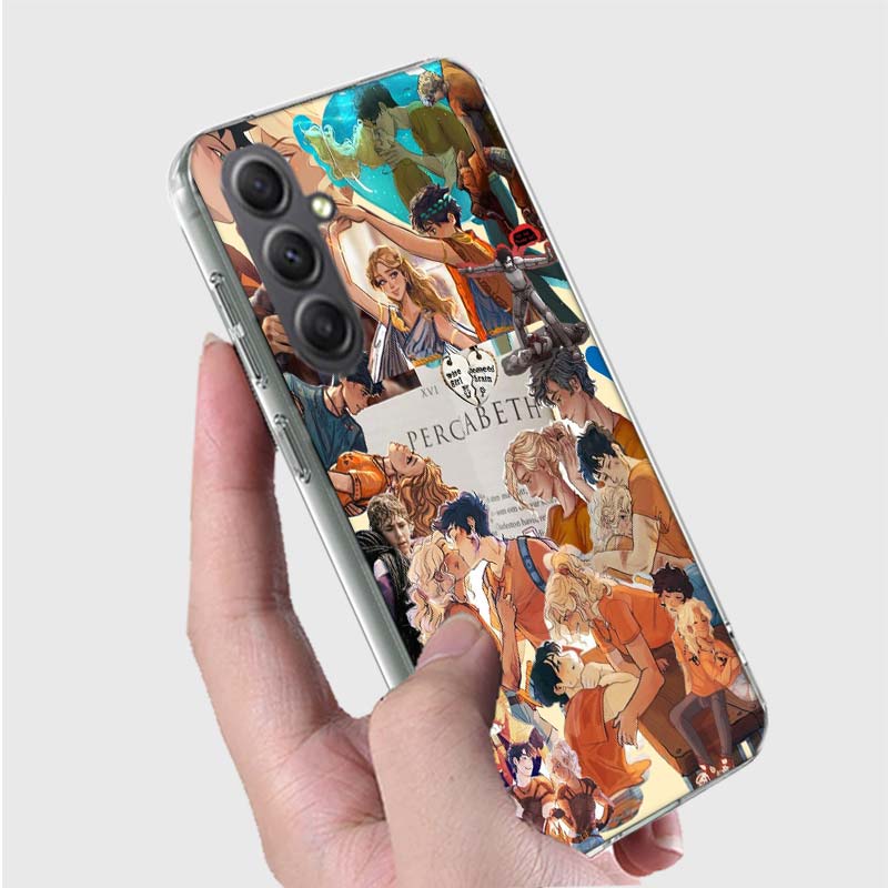 

P-Percy J-Jackson Poseidon Camp Half-Blood Phone Case for Samsung A16 A26 A36 A56 A17 A37 A57 A07 A06 A02S A03 A04S A05S Galaxy Samsung A31