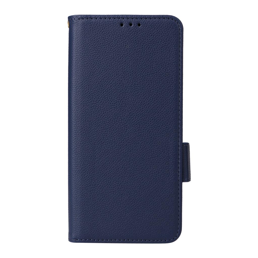 For Oppo A5 5G/4G/A5m Etui med Håndleddsstropp Litchi Tekstur PU Lær Lommebok Telefondeksel