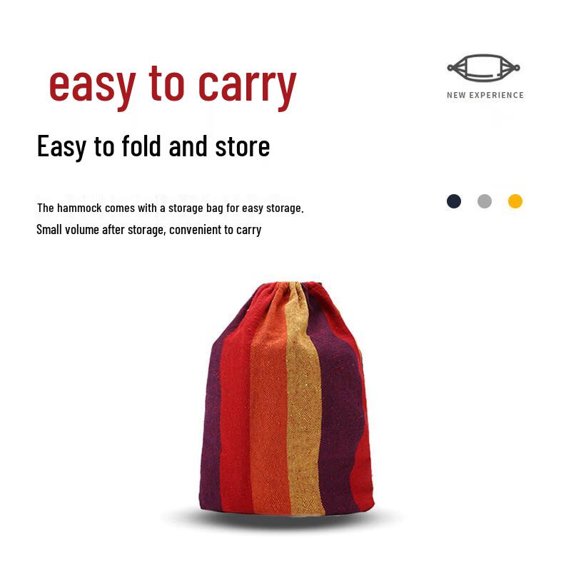 Portable Anti-Rollover Outdoor Camping Hammock