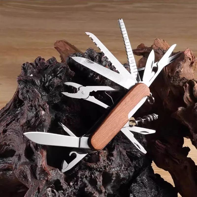16-in-1 Taschenmesser, faltbares Armee EDC Ausrüstungs-Messer, Überlebens-Taschen-Jagd-Outdoor-Camping Survival EDC Messer, Handwerkzeug Multitool.