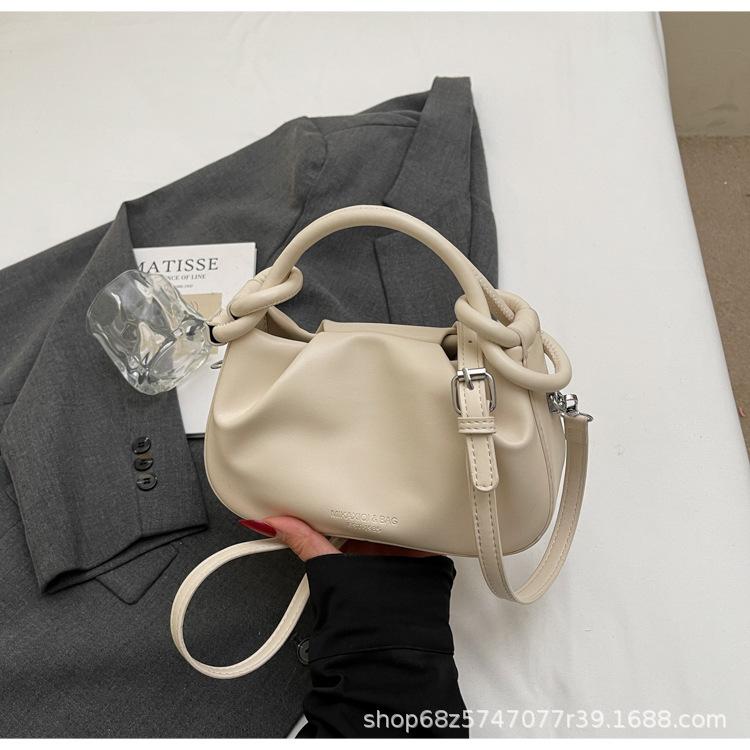 2025 spring new niche retro bag crescent moon bag dumpling bag commuter versatile single shoulder messenger handbag