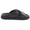 Very Good Sergio Rossi Sandals sr Twenty Leather cross with jewels black 37.5 Used