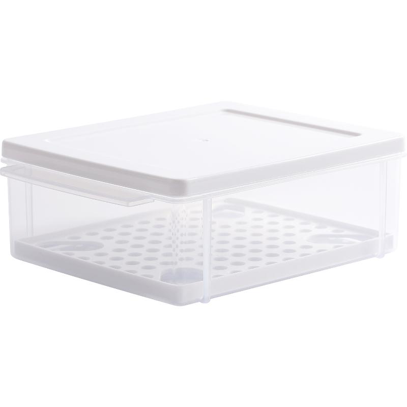1Pcs Sed Bread Storage Box Toast Refrigerator Freezer French Preservation Container Food Storage Covered Partition Box