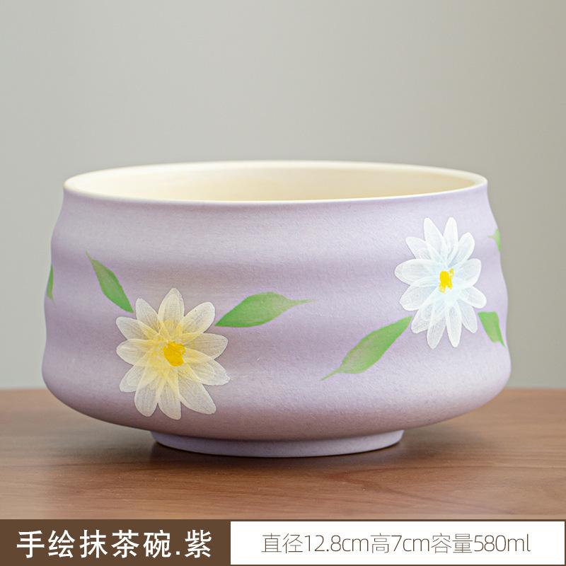

Matcha Hand Drawn Teaware Set Japanese Style Reusable Matcha Making with Ceramic Tea Bowl Tea Culture Gifts Accessories New