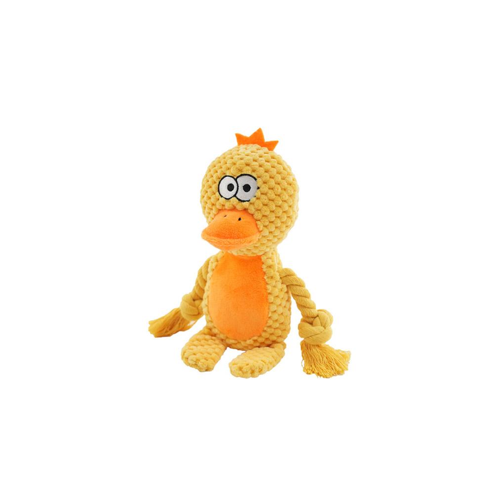 Cute Animal Rope Dog Toy Cute Plush Puppy Chew Pet Squeak Knot Toy Cartoon Rabbit Monkey